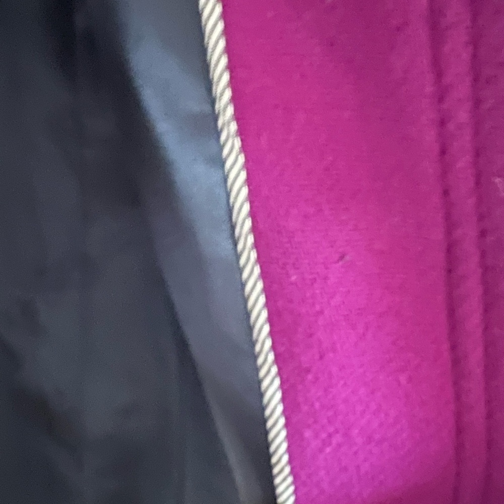 J.Crew Cocoon Coat in Italian Stadium Cloth – Bright Plum Purple – Size 6 - Picture 13 of 16